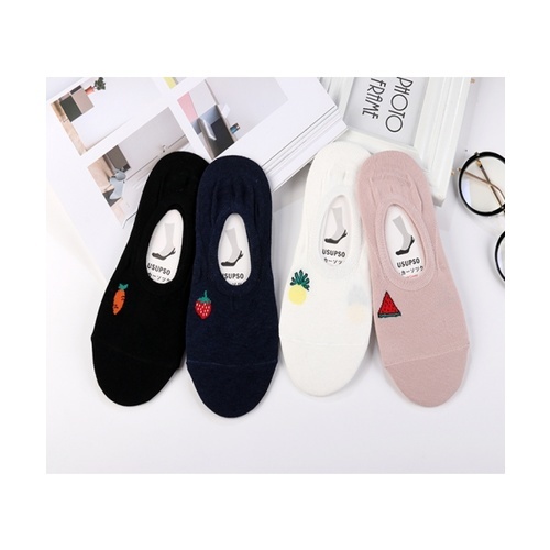 USUPSO ถุงเท้าผลไม้ Jacquard หญิง (2 คู่) -