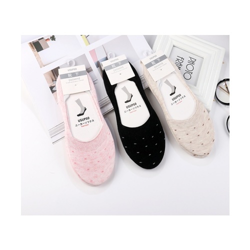 USUPSO ถุงเท้าคู่สั้น Jacquard หญิง (2 คู่) -