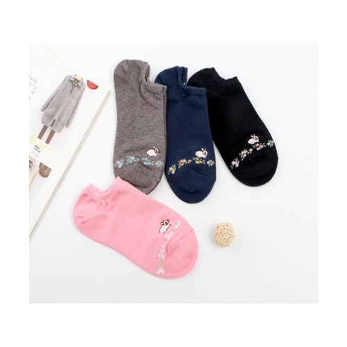 USUPSO ถุงเท้าสั้นผู้หญิงกระต่าย (2คู่)