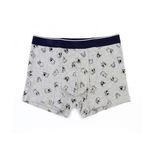 USUPSO กางเกงบ็อกเซอร์ชาย - L Husky Print สีเทา