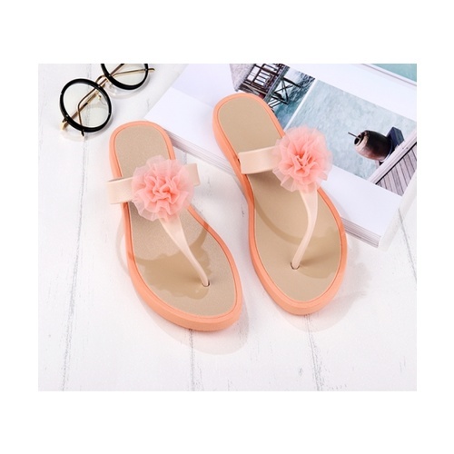 USUPSO รองเท้าแตะผู้หญิง Sweet Flower Lady - (36) สีส้ม