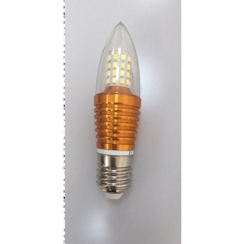 EILON หลอดไฟ LED 4W ปรับได้ 3 แสง ขั้ว E27 Gold ทรงจำปา