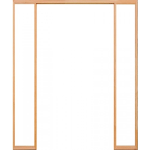D2D วงกบประตูไม้ดักลาสเฟอร์ ขนาด 200x220cm. FJ COM.3