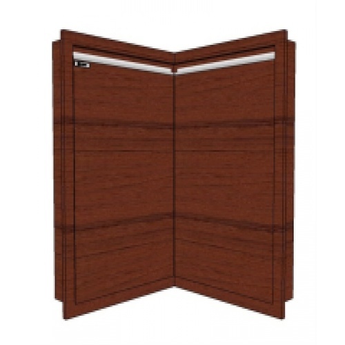 MJ บานซิงค์เดี่ยวทึบตรง 7x44x60 ซม. SAV-S6644-WN สีวอลนัท