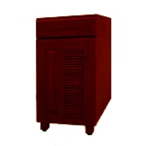 MJ ตู้ตั้งพื้นบานซิงค์เกล็ดผสม 58x40x82 ซม. JS-WS824LL-MK สีมะค่า