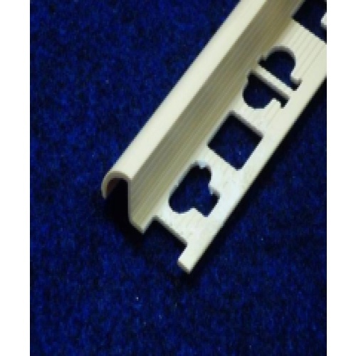 PPS คิ้วกระเบื้องโปรพลาส ขนาด (30x11x9.5mm). PTG-802003 สีครีม