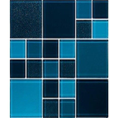 Glascera โมเสคแก้ว 30x30 ซม. รุ่นBlueSyrup สีฟ้า