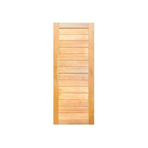 MAZTERDOOR ประตูไม้สยาแดง บานทึบทำร่อง ขนาด 80x180ซม. NM-02