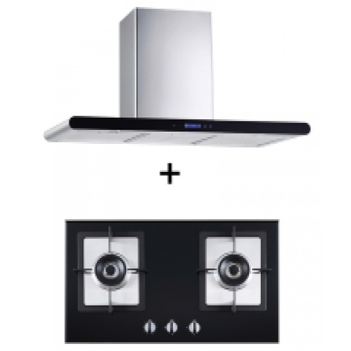 ชุดเซ็ทเครื่องดูดควัน Flat 90 sd - TNP HB 20780 GBT TECNOGAS เกรย์