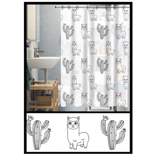 វាំងននបន្ទប់ទឹក PEVA 180x180cm ស៊េរី DF018 Primo