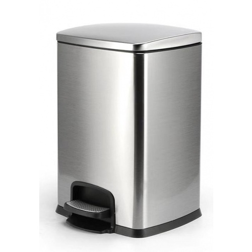 ICLEAN ถังขยะขาเหยียบ 20 ลิตร ขนาด 27x2.5x47.5 ซม. รุ่น EED013-430SL สีเงิน