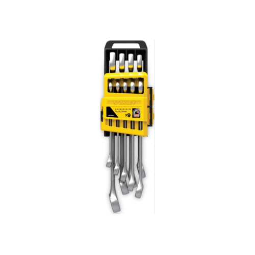 STANLEY ชุดประแจแหวนข้าง ปากตาย 9 ชิ้น STMT78098-8 สีโครเมี่ยม