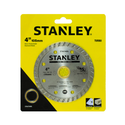 STANLEY ใบเพชร 4 นิ้ว TURBO ตัดคอนกรีต/แกรนิต รุ่น STA47400L