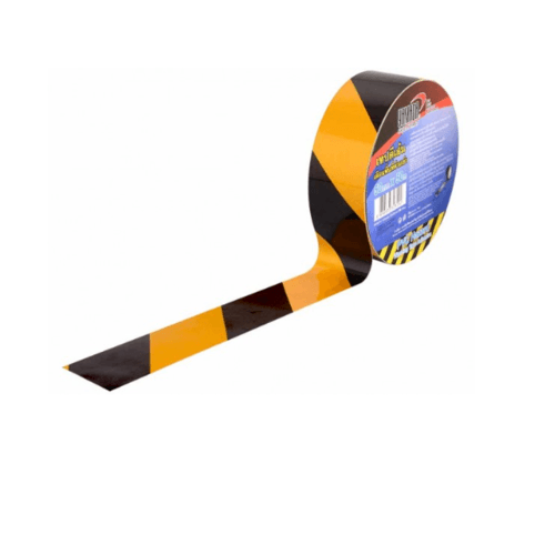 YAMADA เทปตีเส้นเตือนพื้นที่ห้ามเข้า ขนาด 2 นิ้วx50m สีเหลือง-ดำ
