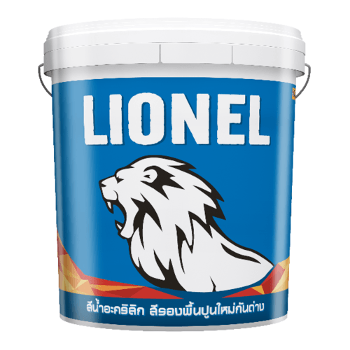 Captain สีรองพื้นปูนใหม่ ไลโอเนล #01000 ถัง สีขาว