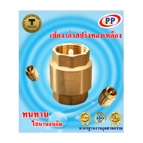PP เช็ควาล์วสปริงทองเหลือง 1
