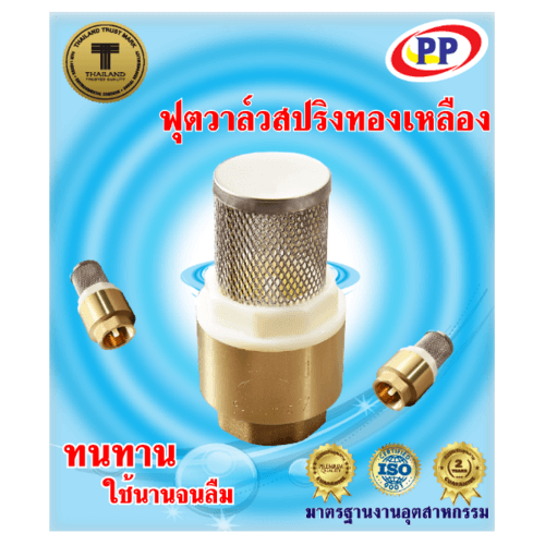PP ฟุตวาล์ว สปริง 3/4