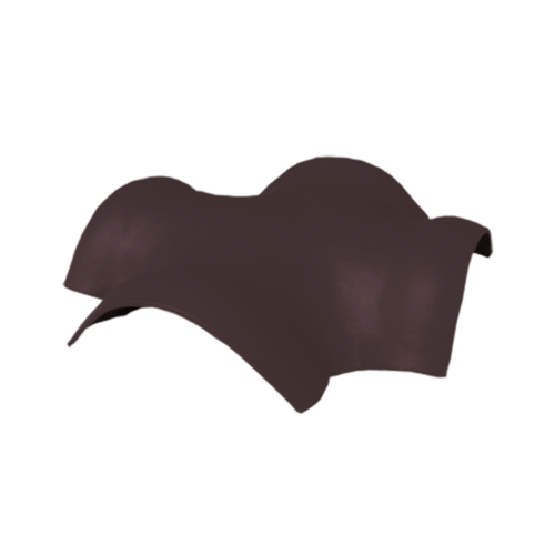 ตราเพชร ครอบ4ทาง จตุรมุข หลังคาลอนคู่ สีน้ำตาลสุขสันต์