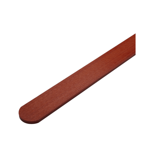 ตราเพชร ไม้รั้ว หัวโค้ง ลายเสี้ยน 1.5x10x150 ซม. สีแดงประกายทอง