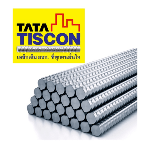 TATA เหล็กข้ออ้อยต้านแผ่นดินไหว-ตรง 20 มม. ยาว 12 เมตร SD40 Super Ductile สีเทา