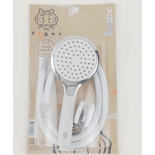 TIGER ฝักบัวอาบน้ำขอบโครเมี่ยมหน้าขาว รุ่น EPS 01