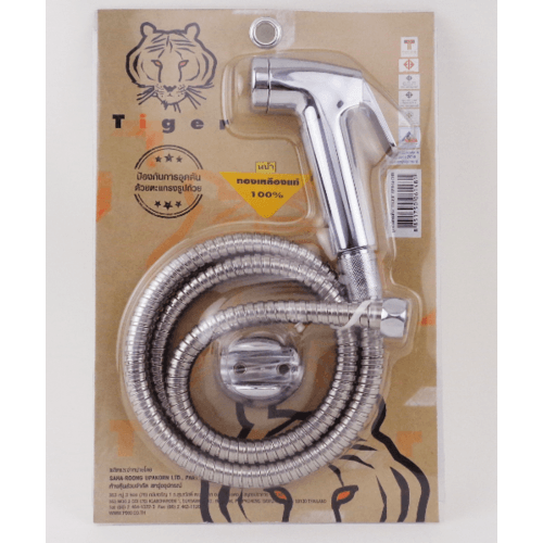 TIGER ชุดสายฉีดชำระ รุ่น EPR 04 สีโครเมี่ยม