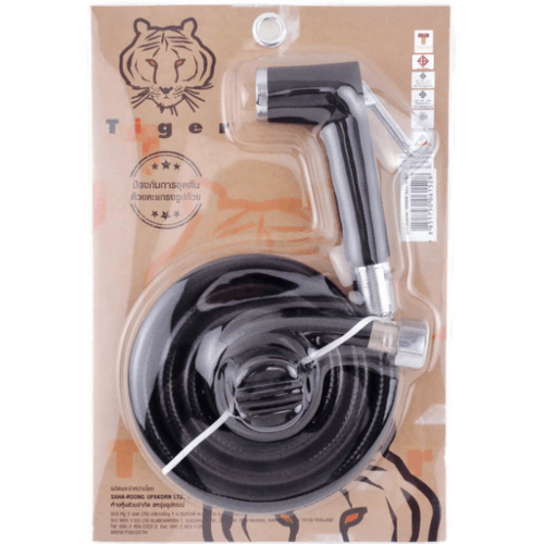 TIGER ชุดสายฉีดชำระ รุ่น EPR 06 สีดำ