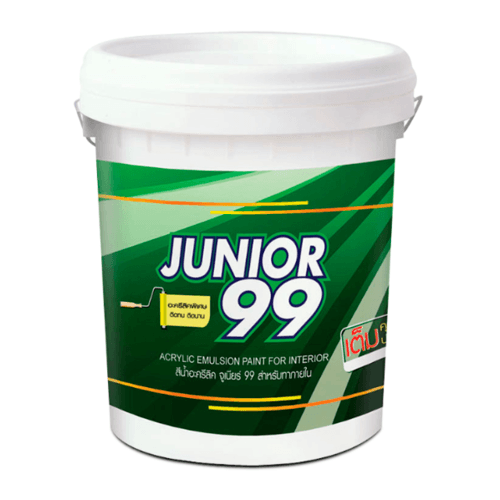 NIPPON PAINT สีน้ำภายใน JUNIOR 99 300 ขนาด 5 แกลลอน สีขาว