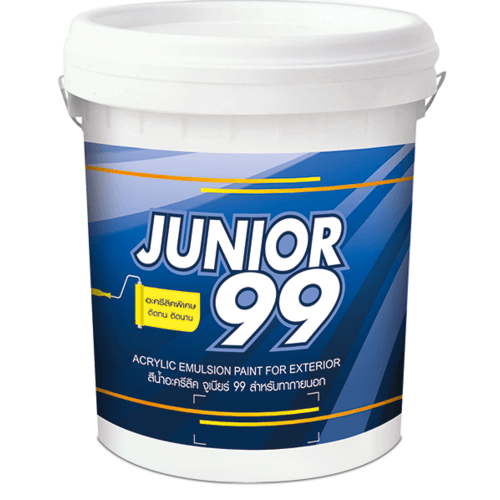 NIPPON PAINT สีน้ำภายนอก JUNIOR 99 9506 ขนาด 5 แกลลอน สีควันบุหรี่