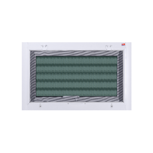 A PLUS หน้าต่างอะลูมิเนียม บานกระทุ้ง A-WO/004 80x50ซม. สีขาว พร้อมมุ้ง