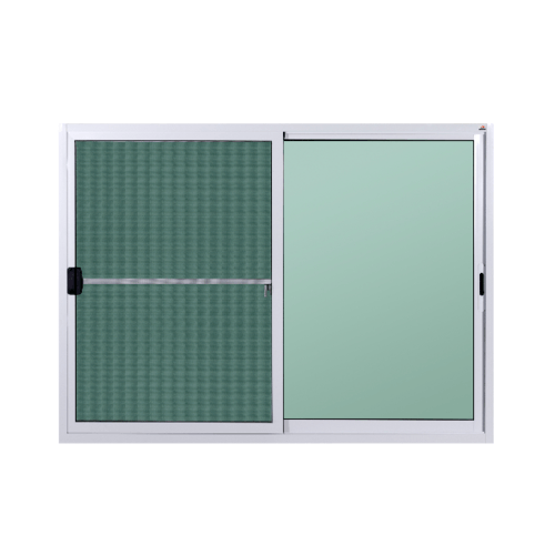 A PLUS PLATINUM หน้าต่างอะลูมิเนียม บานเลื่อน SS A-P/002 150x110ซม. สีขาว พร้อมมุ้ง