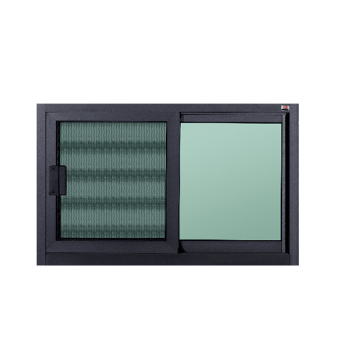 A-Plus ช่องแสงบานเลื่อนอะลูมิเนียม ซาฮาร่า 80ซม.x40ซม. SAHARA สีดำ