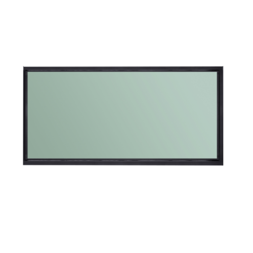 A-Plus หน้าต่างบานตาย 2.40 m. x 1.10 m. SAHARA สีดำ
