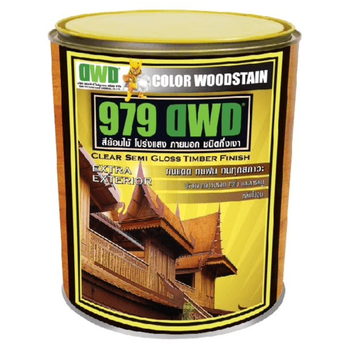 DWD สีย้อมไม้  ชนิดกึ่งเงา 508EX  979DWD 3.785ลิตร สีวอลนัท