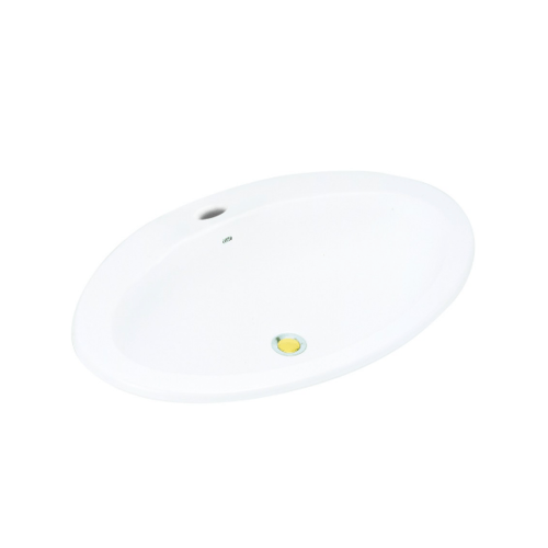 Cotto อ่างล้างหน้าฝังบนเคาน์เตอร์ เอลลิปส์ C019 สีขาว