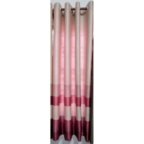 Davinci ผ้าม่านประตู ขนาด 150 x 250ซม. 3908-6 สีครีม-แดง