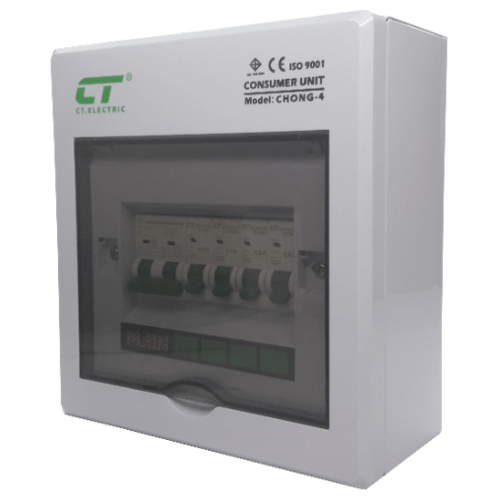 CT ตู้คอนซูเมอร์ยูนิท CHONG-4 4 ช่อง 32A RCBO