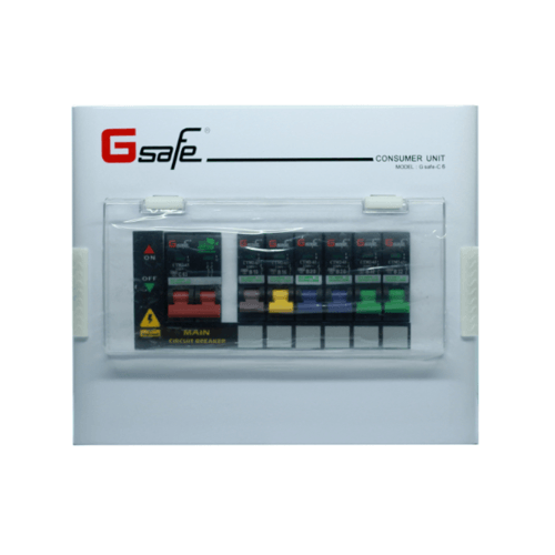 ទូកុងតាក់ចរន្តបែបស្រាប់ G safe-C6/ 6 រន្ធ 63A 