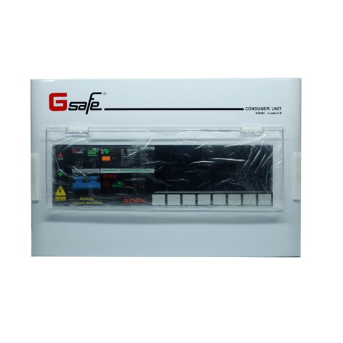 G-Safe ตู้คอนซูมเมอร์สำเร็จ(เมน+กันดูด) 8 ช่อง 50A