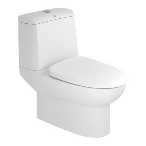 American Standard สุขภัณฑ์สองชิ้น มิลาโน 3/4.2L พร้อมฝารองนั่งปิดนุ่มนวล 2327SC-WT-0 สีขาว