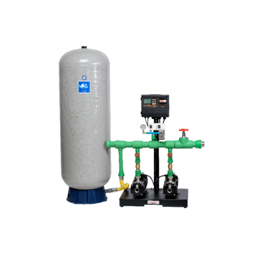 SUMOTO POMPA ปั๊มบู๊ชเตอร์ปั๊มคู่ 3 Hp.380 V.ถัง 250L. SP-MAXI-BOOSTP1204250T สีโครเมี่ยม