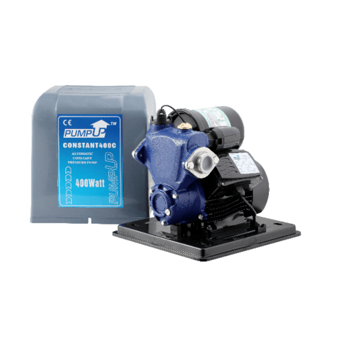 PUMP UP ปั๊มน้ำอัตโนมัติถังแรงดันคงที่มีฝาครอบ 400W. CONSTANT 400C สีน้ำเงิน