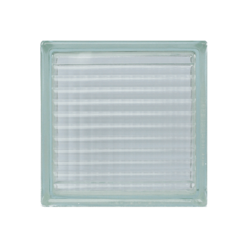 ช้างแก้ว บล็อกแก้วใส 190 x 190 x 100 mm ประกายแก้ว N-001/01