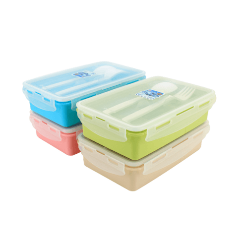 Superlock กล่องถนอมอาหารพร้อมช้อนส้อม 6189