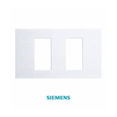 SIEMENS ฝา 2ช่อง DELTA azio (แยก)ขนาด 120 มม. สีขาว 5TG9 860-6PB01 ขาว