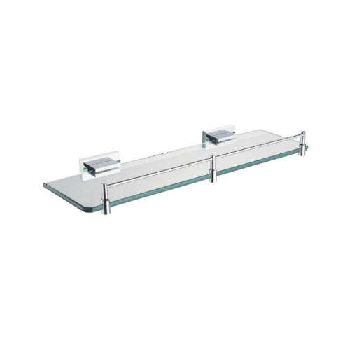 HAFELE หิ้งเรียบพร้อมราวกั้น 495.80.076 สีโครเมี่ยม
