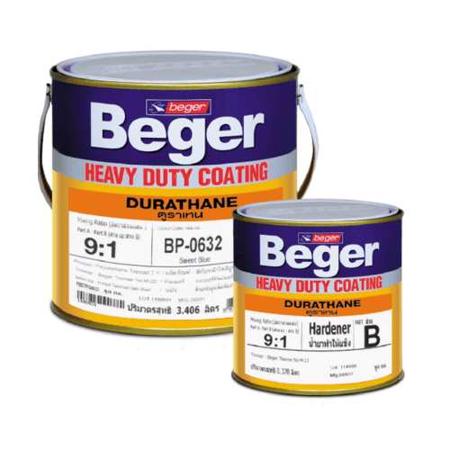 Beger สีทาทับหน้าภายนอก ดูราเทน กล. BP-0099 สีดำ