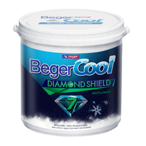 Beger สีทาฝ้า Beger Cool All Plus#3511 ถัง สีขาว
