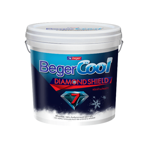 Beger สีน้ำอะครีลิค เบเยอร์คูล ไดมอนด์ชิลด์ 7 ปี ภายนอก 3.5ลิตร เบส B