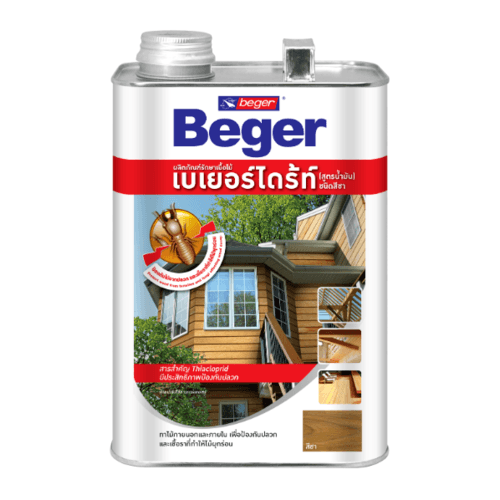Beger ผลิตภัณฑ์ป้องกันปลวกและเชื้อรา ชนิดทา สูตรน้ำมัน 1.5ลิตร สีใส